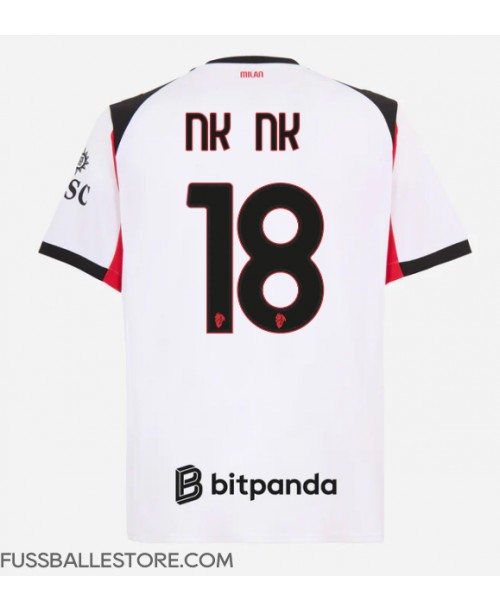 Günstige AC Milan Christopher Nkunku #18 Auswärtstrikot 2025-26 Kurzarm Günstige AC Milan Christopher Nkunku #18 Auswärtstrikot 2025-26 Kurzarm
